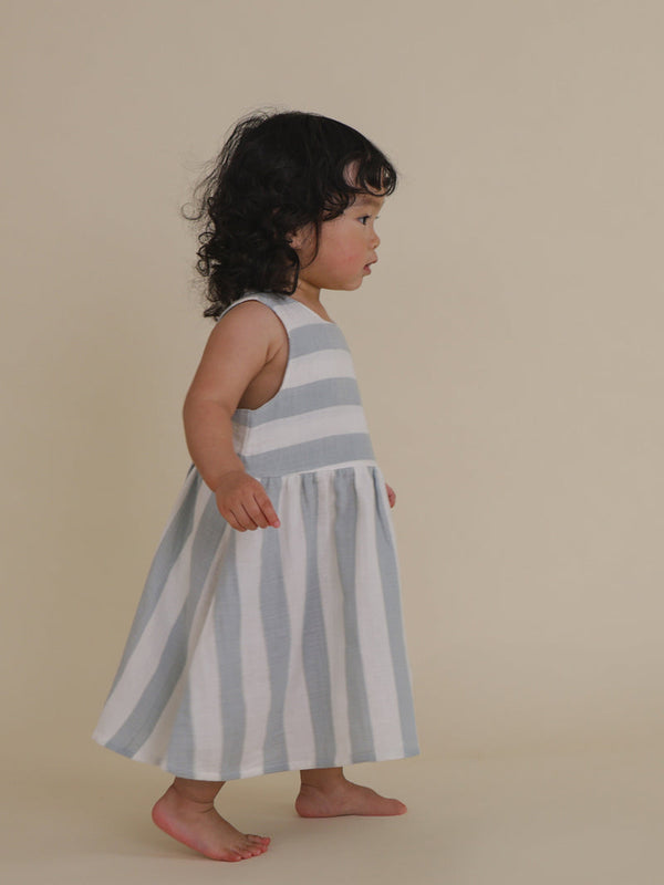 Sardine Stripes Sleeveless Dress