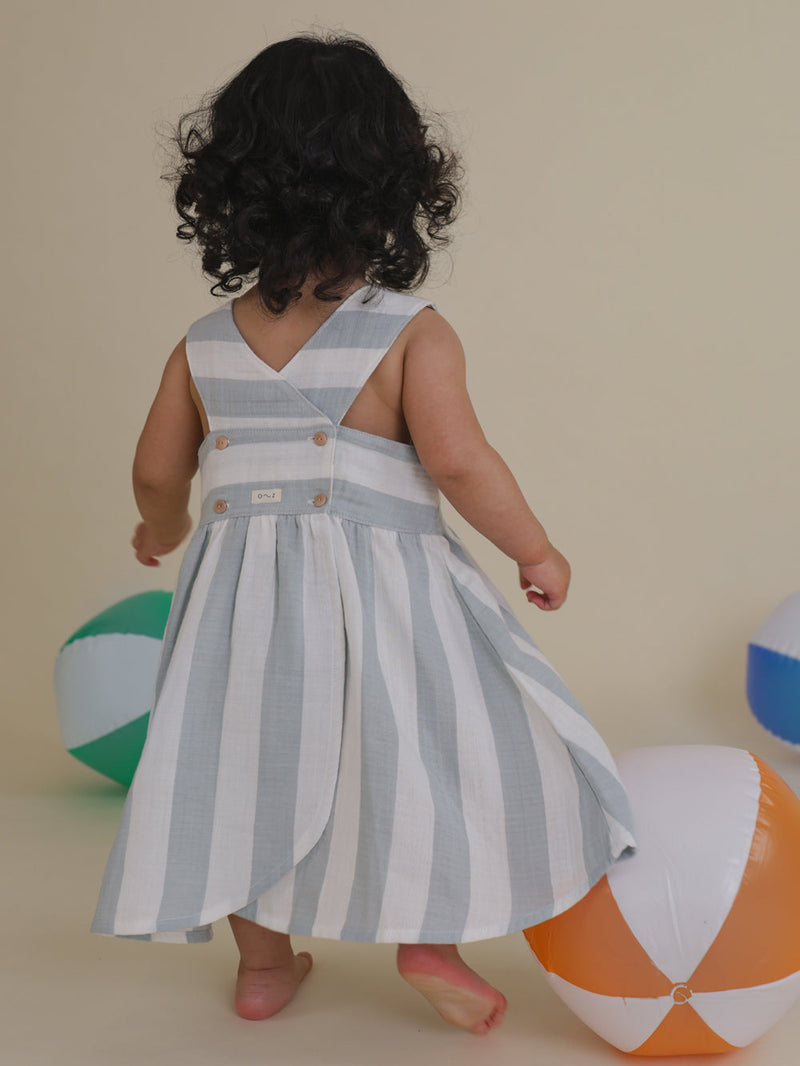 Sardine Stripes Sleeveless Dress