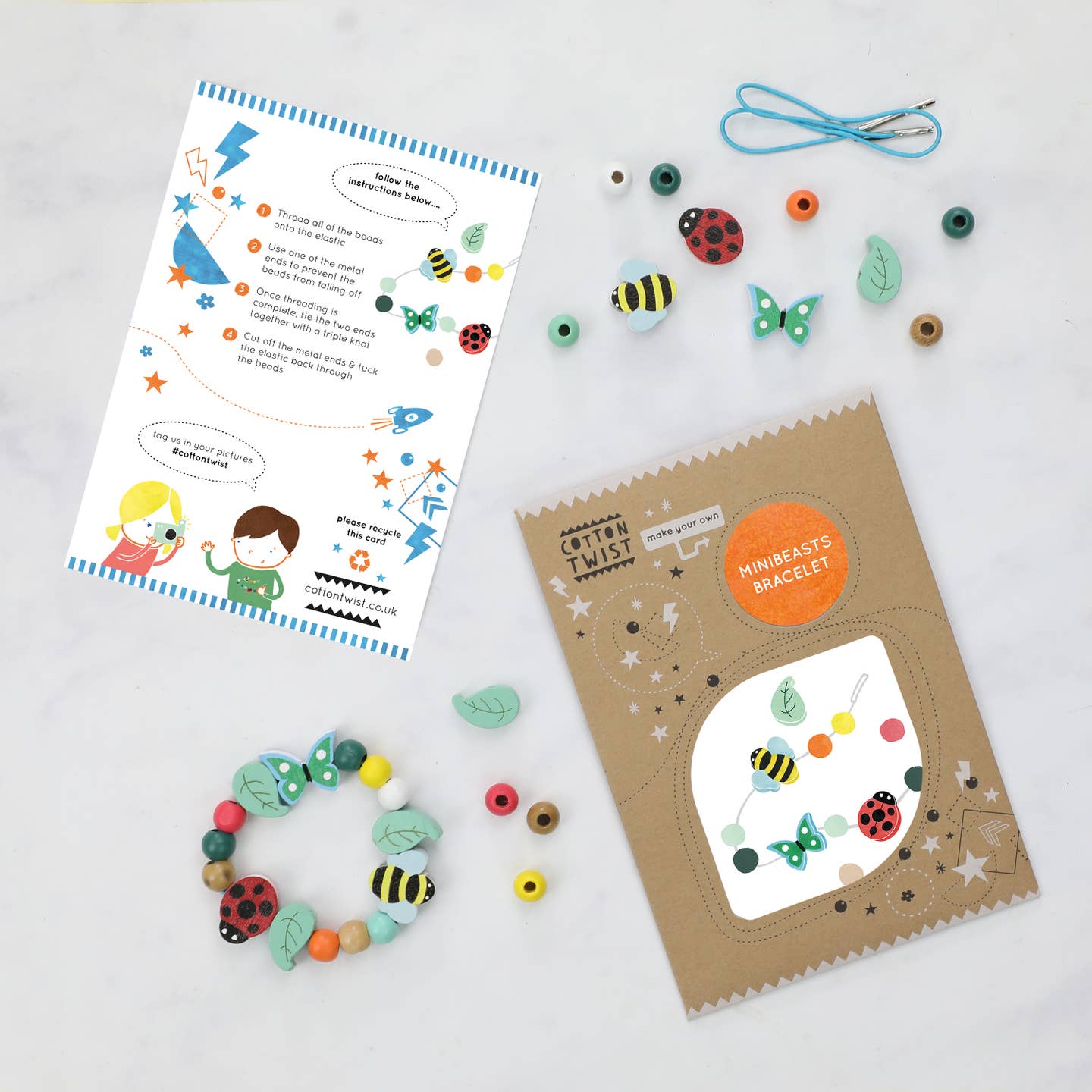 Make Your Own Minibeast Bracelet – Lucky & Gray