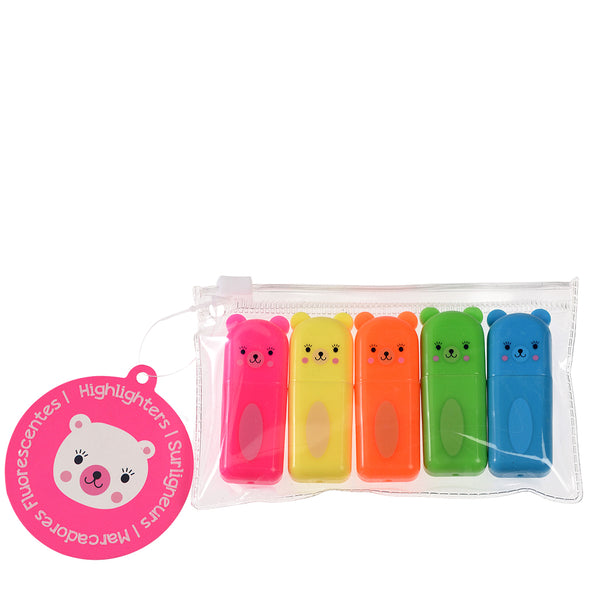 Mini Bear Highlighters (pack of 5)