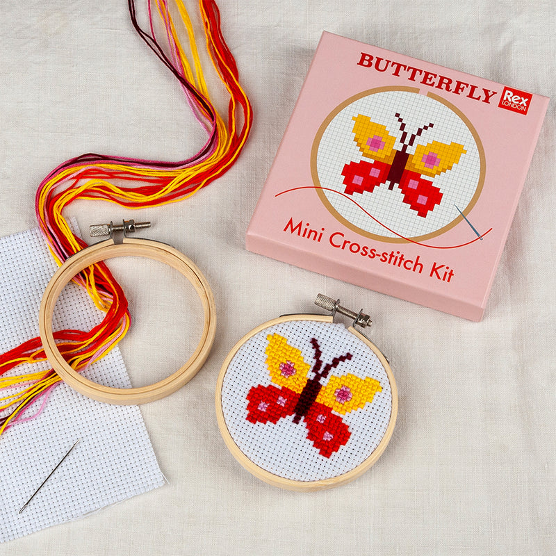 Mini Cross Stitch Kit Butterfly