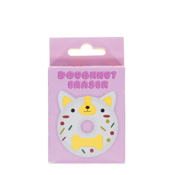 Adorable animal doughnut eraser - Dog