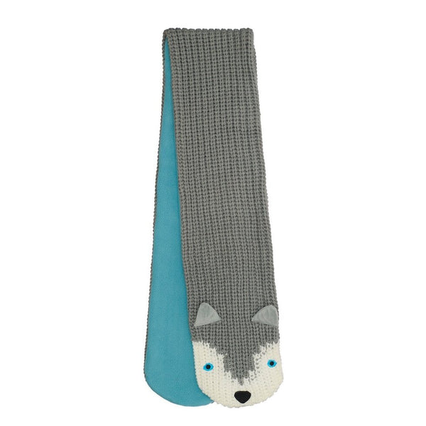 Husky Dog Knitted Scarf