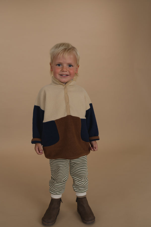 Colour Block Fleece Sweater