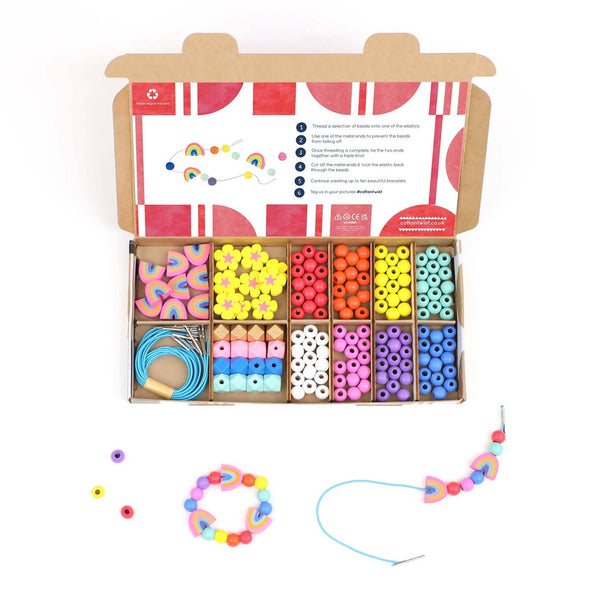 Rainbow & Flowers- Bracelet Making Kit