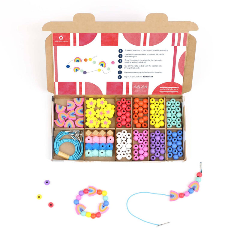 Rainbow & Flowers- Bracelet Making Kit