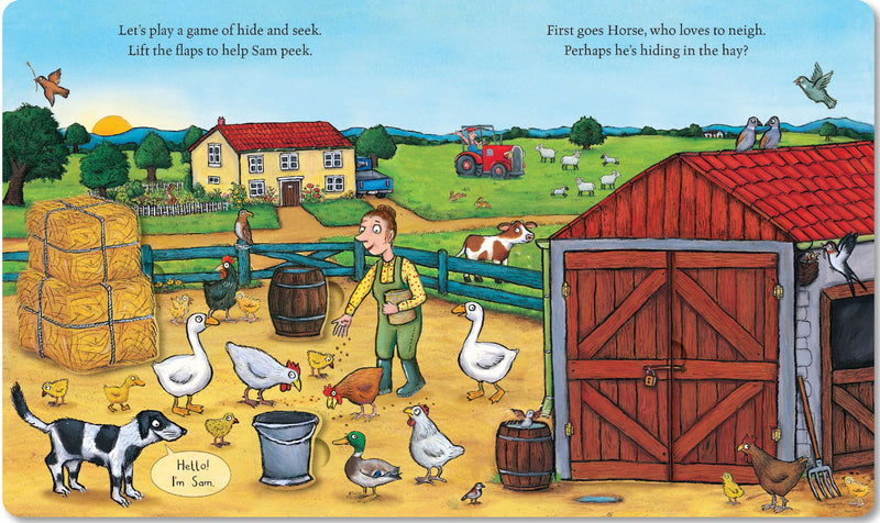 HIDE AND SEEK ON THE FARM (LIFT THE FLAP) (BOARD)