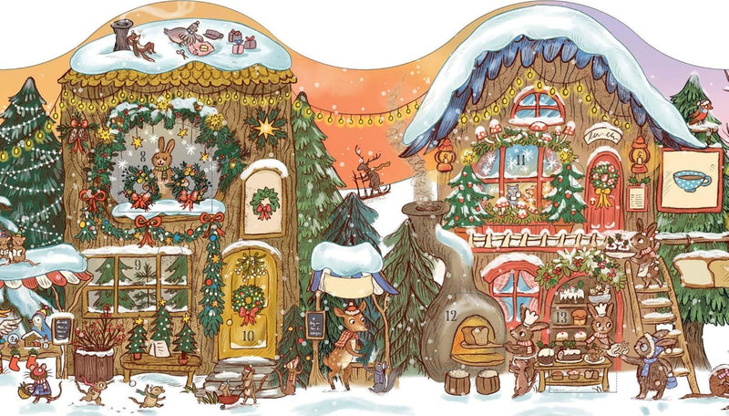 BROWN BEAR WOOD: CHRISTMAS ADVENT CALENDAR/ FOLD OUT VILLAGE
