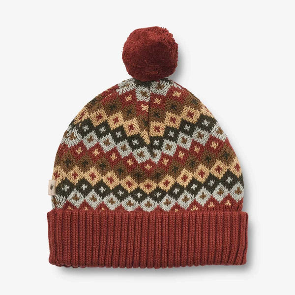 KNIT BEANIE NOLO -  RED