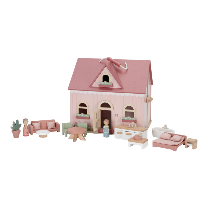 Wooden Dollhouse Small