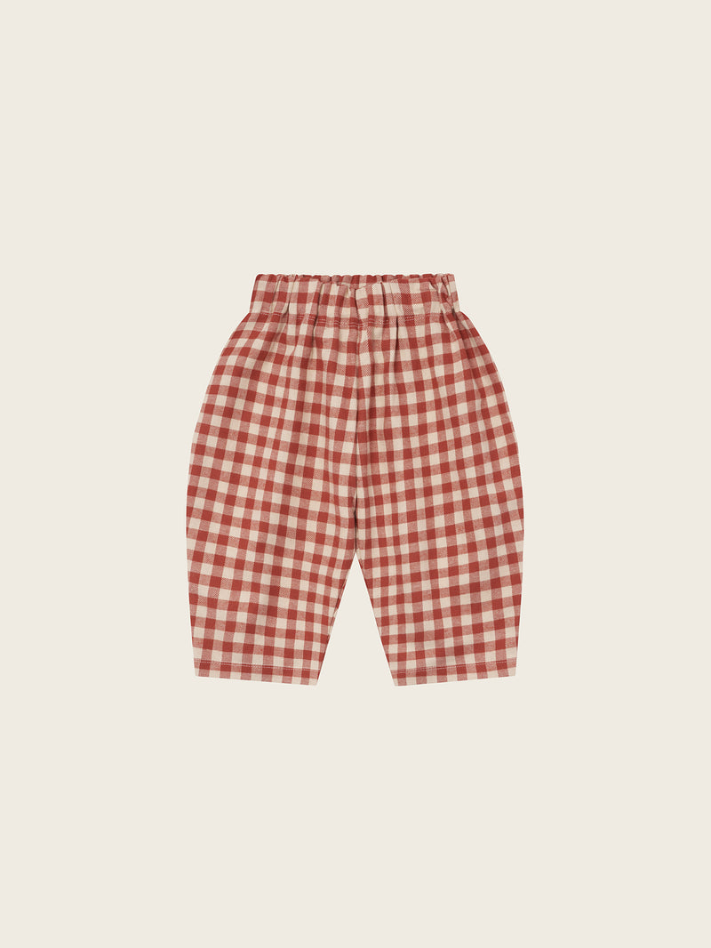 Paprika Gingham Carrot Pants