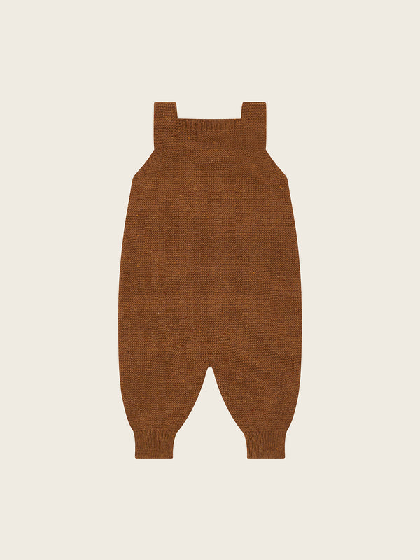 Chestnut Wool Salopette