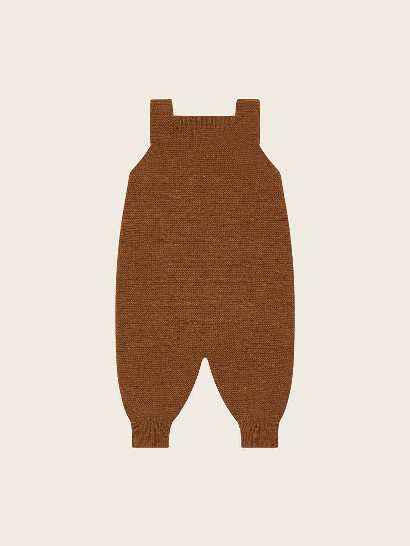 Chestnut Wool Salopette