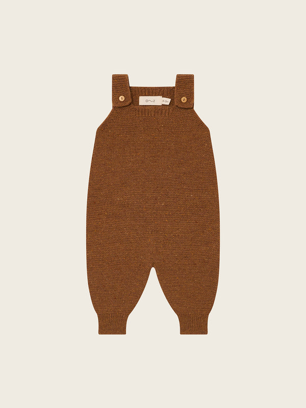 Chestnut Wool Salopette