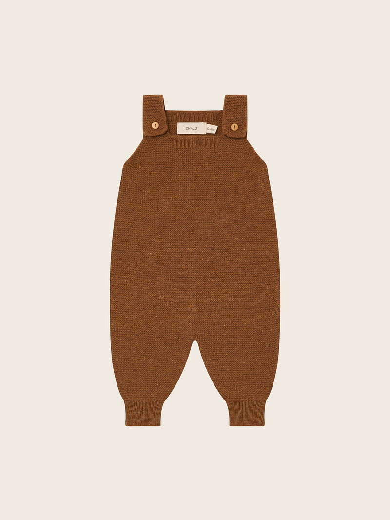 Chestnut Wool Salopette