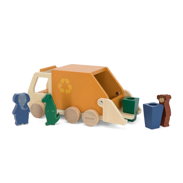 Wooden recycling truck