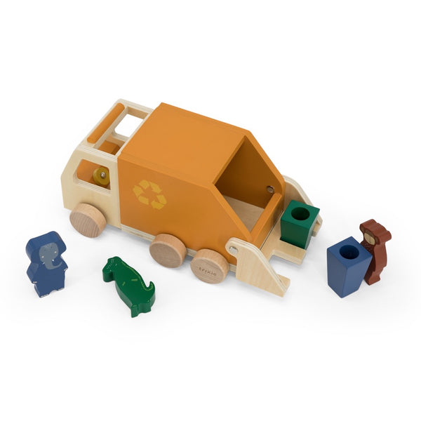 Wooden recycling truck