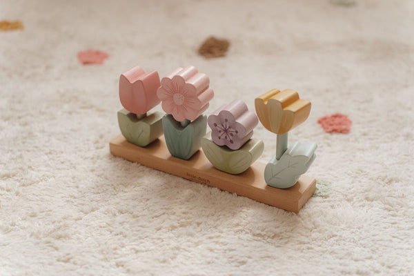 Stacking Puzzle Flowers FSC - Fairy Garden