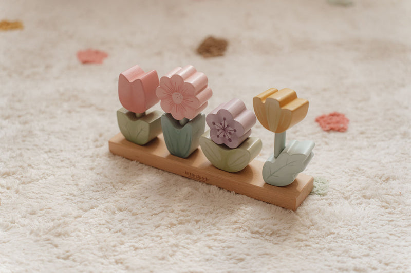 Stacking Puzzle Flowers FSC - Fairy Garden