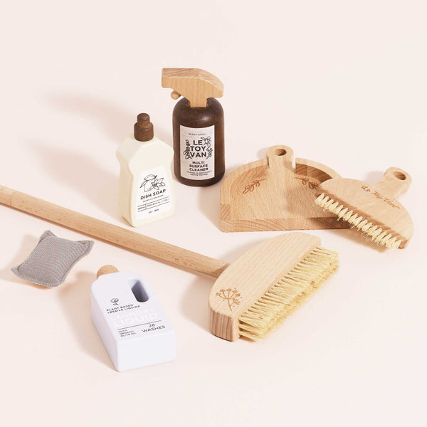 Wooden Eco Cleaning Set