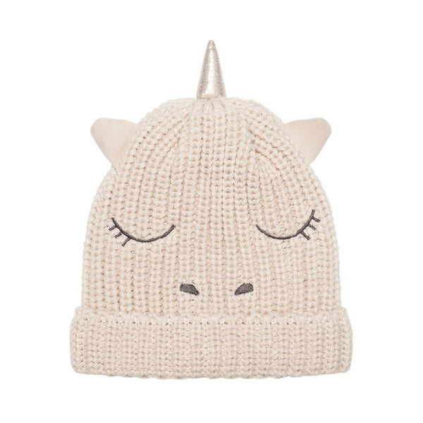 Unicorn Knitted Hat 3-6 Years