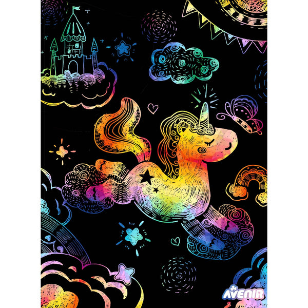 Scratch With Stencil Unicorns