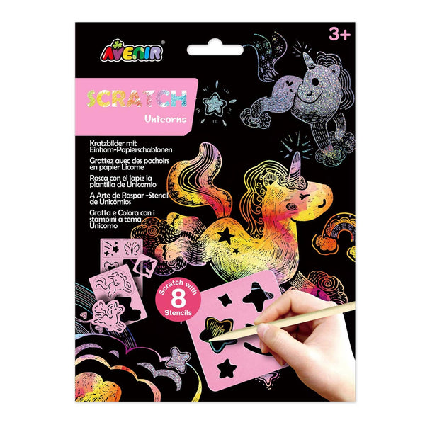 Scratch With Stencil Unicorns