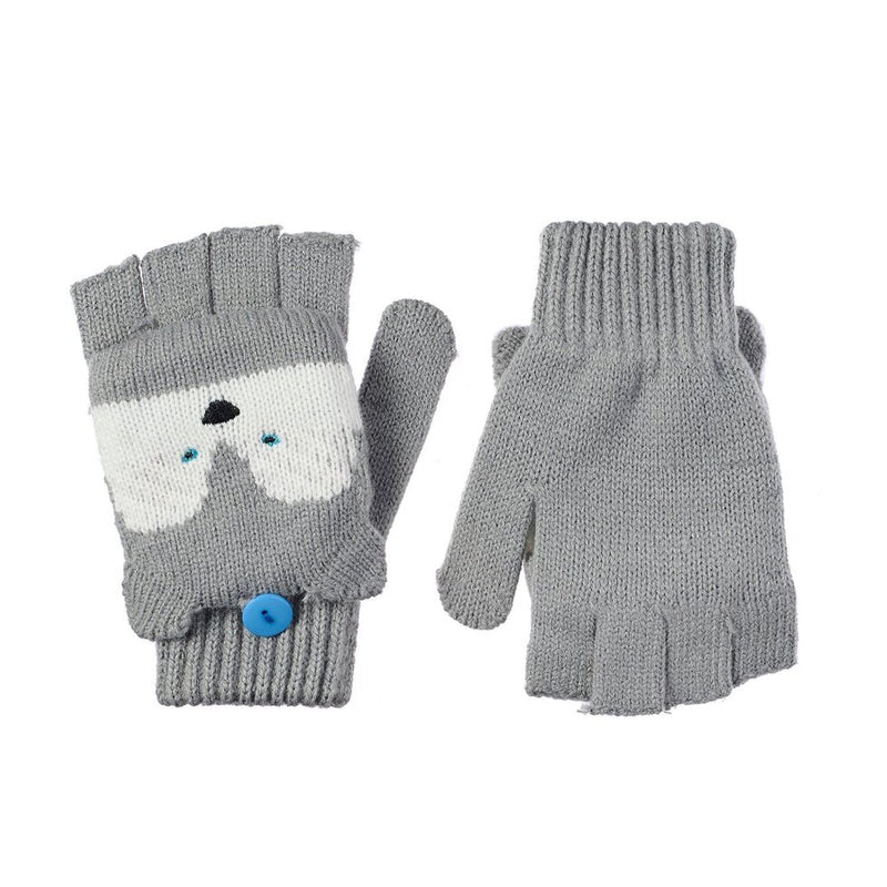 Husky Dog Knitted Gloves 3-6 Years
