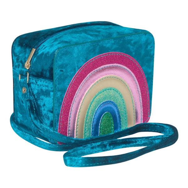 RADIANT RAINBOW VELVET BAG