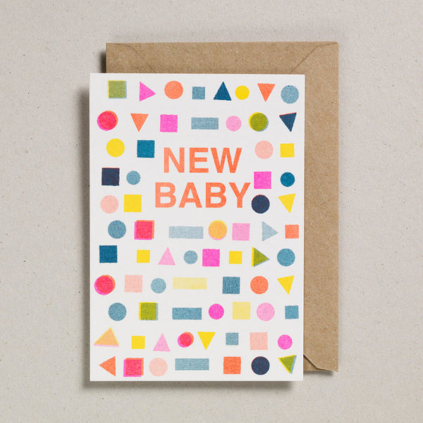 New Baby Card Mix Shapes